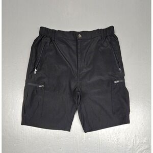 Pudolla Cargo Shorts Mens Medium Black Quick Dry Outdoor Travel Leisure Hiking